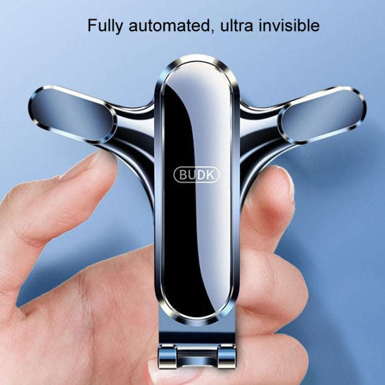 BUDK Triangle Gravity Sensor Car Phone Bracket Car Air Vent Navigation Holder, Model: Hook Model
