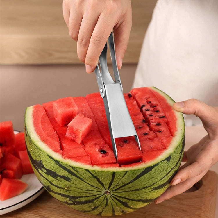 304 Stainless Steel Watermelon Cutter Household Fruit Divider, Style: Dual Purpose