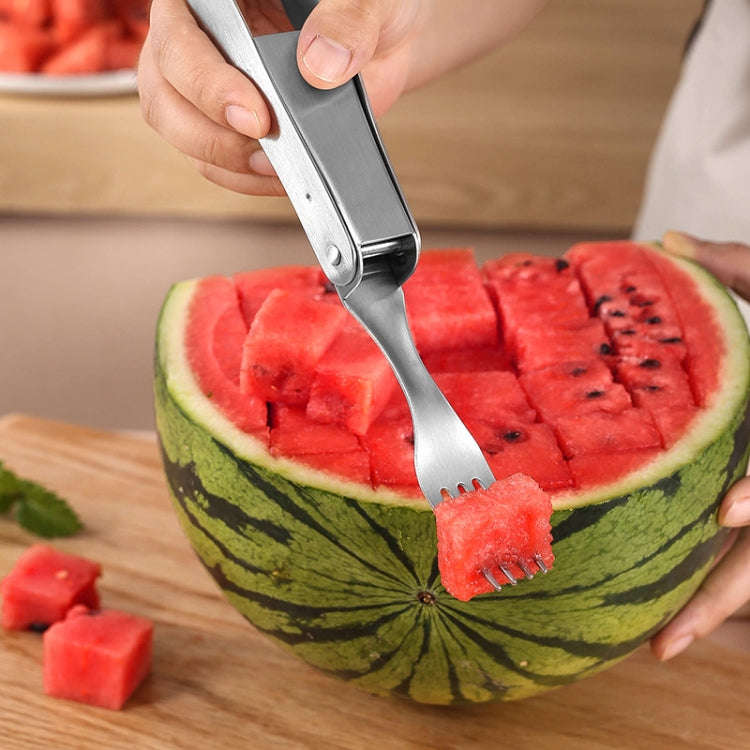 304 Stainless Steel Watermelon Cutter Household Fruit Divider, Style: Dual Purpose
