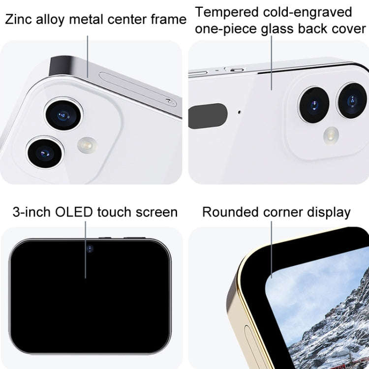 D6 CCD HD Digital Camera Movie Music Smart Camera Touch Screen Student Card Video Recorder, Exclu...