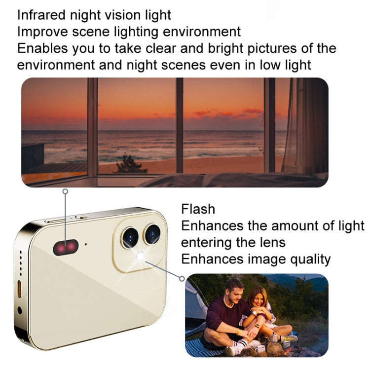 D6 CCD HD Digital Camera Movie Music Smart Camera Touch Screen Student Card Video Recorder, Exclu...
