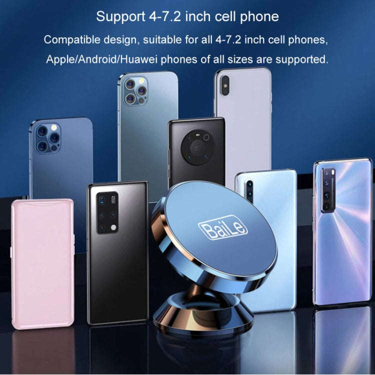 BaiLe Magnetic Car Phone Holder Universal Car Dashboard Fixed Navigation Bracket, Color: Sticker ...