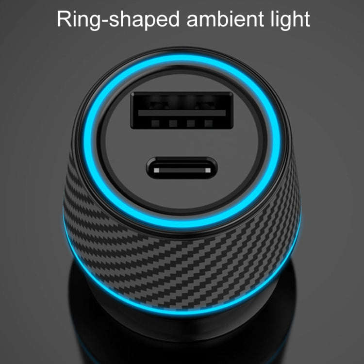 QIAKEY Dual Fast Charging Charger One To Two Cigarette Lighter, Size: TH218 36W(Black)