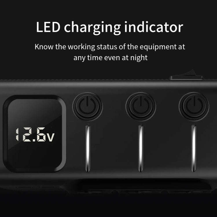 120W Digital Display Cigarette Lighter Car Fast Charging Charger(Black)