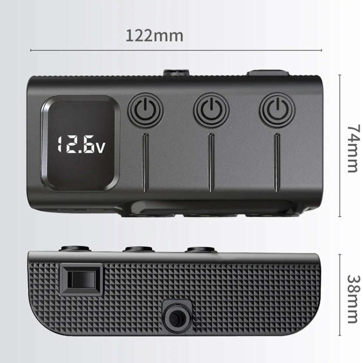 120W Digital Display Cigarette Lighter Car Fast Charging Charger(Black)