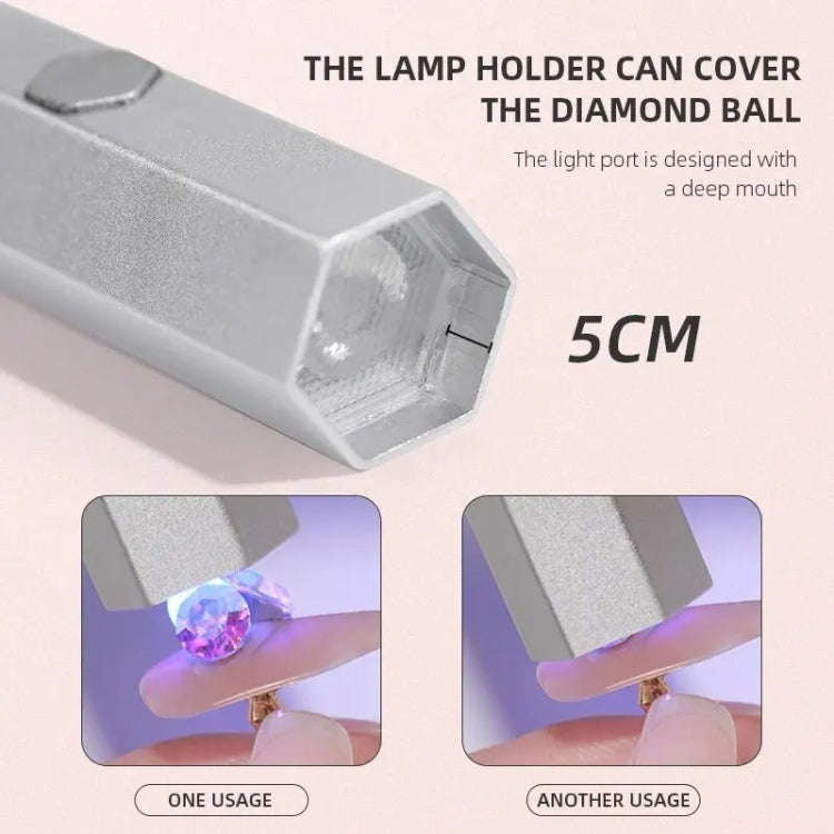 UV Nail Dryer Lamp With 2-speed Timing & Magnetic Bracket(Black)
