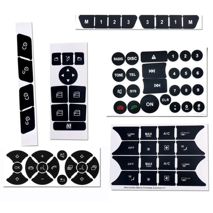 For Mercedes-Benz CLS/C218/SLK/W172/W204/GLK Air Conditioning Button Repair Sticker(Style 2)