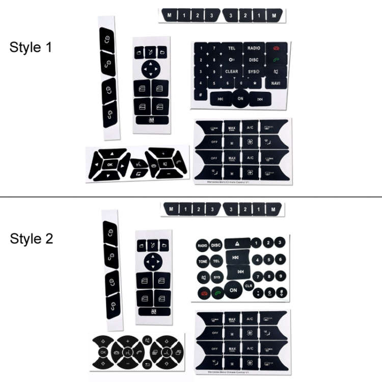 For Mercedes-Benz CLS/C218/SLK/W172/W204/GLK Air Conditioning Button Repair Sticker(Style 1)