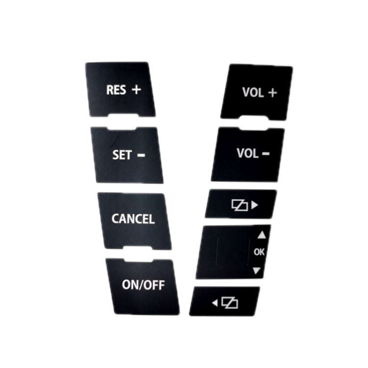 For 2005-2010 Volkswagen Touareg/Passat Steering Wheel Window AC Switch Button Repair Sticker(8pc...
