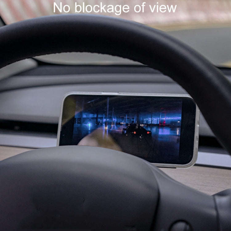 For Tesla Model 3/Y Automotive Magnetic Cell Phone Holder Car Steering Wheel Navigation Mount, St...