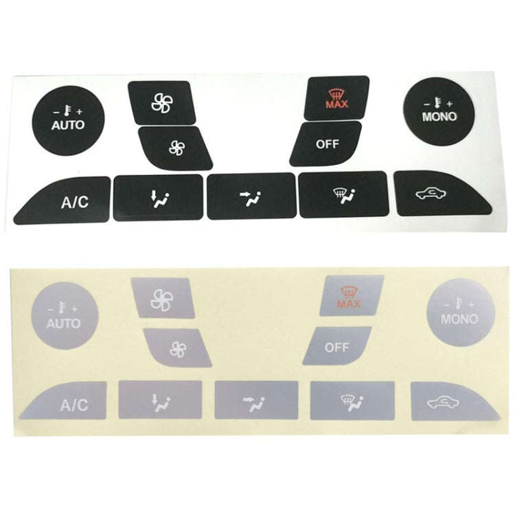 For 1999-2005 Ford Focus Air Conditioning Button Switch Repair Sticker(Black)