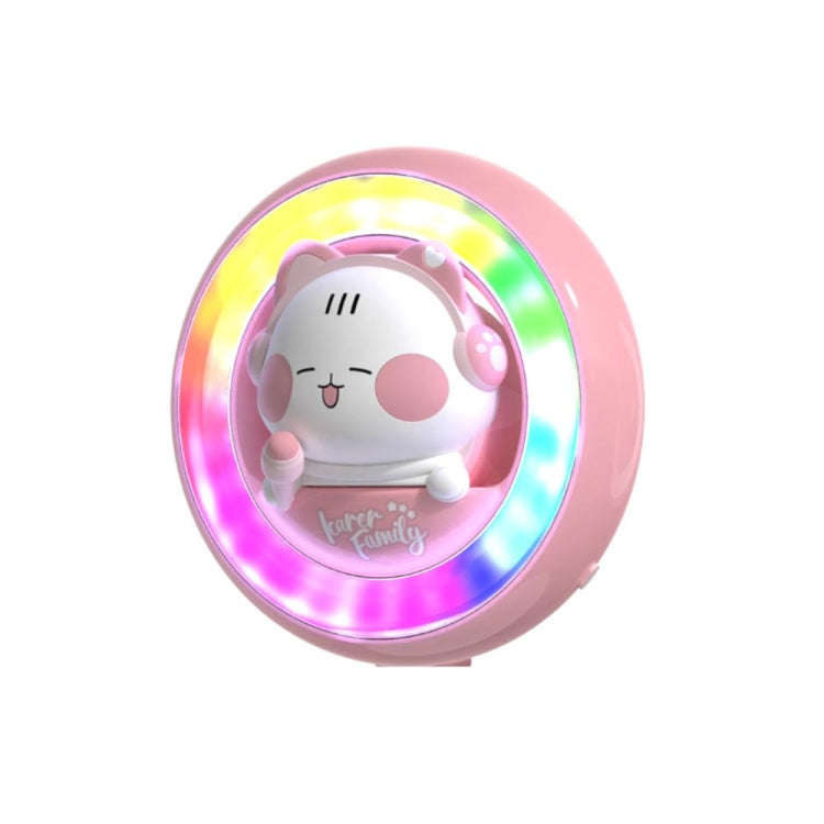 ICARER FAMILY XX-28 Car Aromatherapy Colorful Rhythm Lights Air Vent Aromatherapy Decoration(Pink)