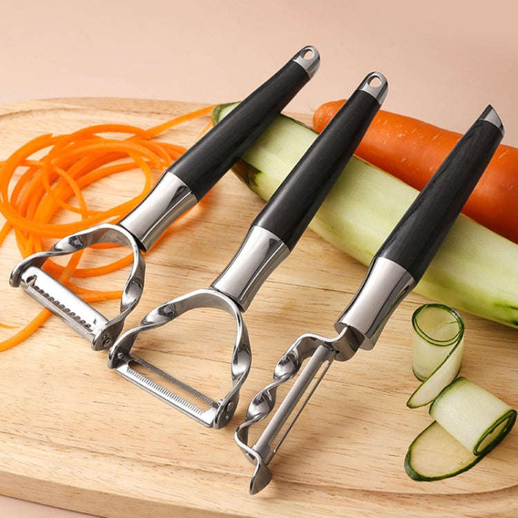304 Stainless Steel Paring Knife Multifunctional Peeler Fruit and Vegetable Scraper(Peeling Flat)