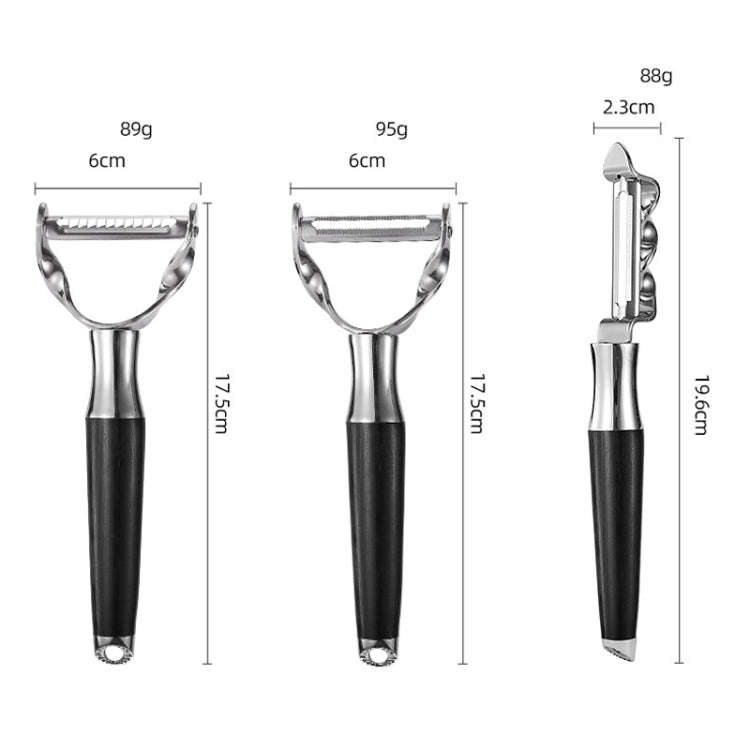 304 Stainless Steel Paring Knife Multifunctional Peeler Fruit and Vegetable Scraper(Peeling Serra...