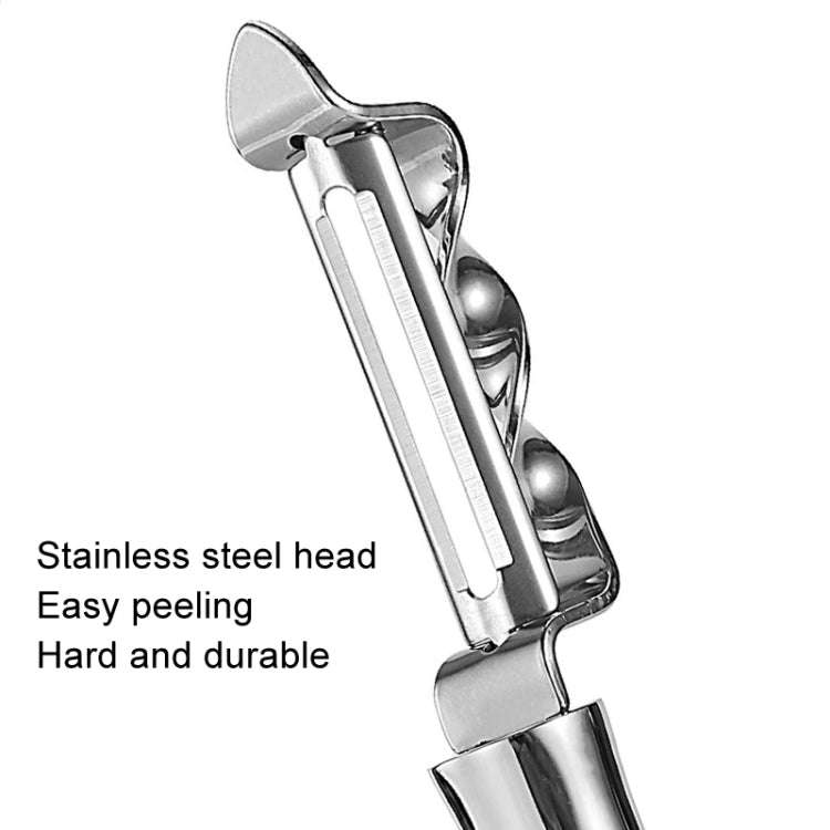 304 Stainless Steel Paring Knife Multifunctional Peeler Fruit and Vegetable Scraper(Peeling Flat)