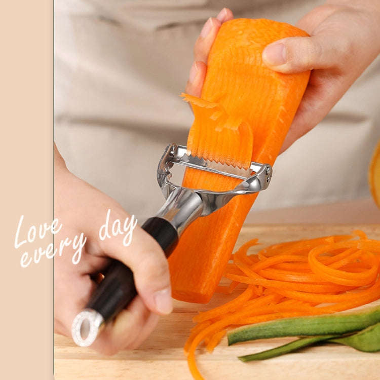 304 Stainless Steel Paring Knife Multifunctional Peeler Fruit and Vegetable Scraper(Peeling Serra...