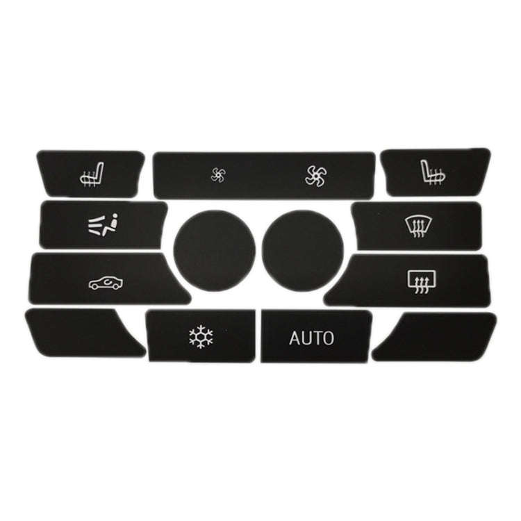 For BMW 5 Series/7 Series/X5/C6/F10/F01/F15 Air Conditioning Button Repair Sticker, Style: A 13pc...