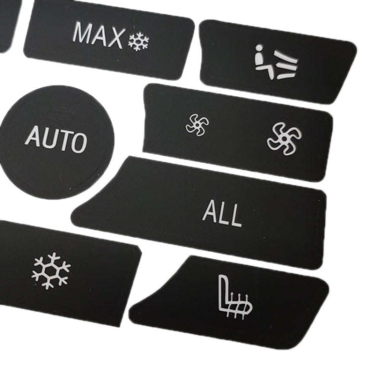 For BMW 5 Series/7 Series/X5/C6/F10/F01/F15 Air Conditioning Button Repair Sticker, Style: A 13pc...