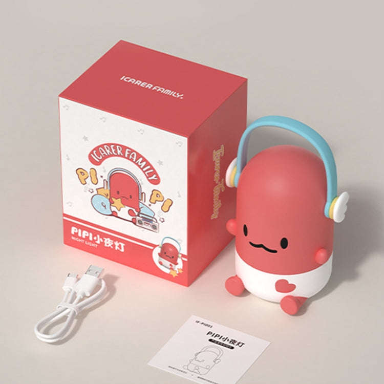 ICARER FAMILY IF-P001 Cute Cartoon Shaped Ornaments Angel Wings Handheld Night Light(Warm Light)