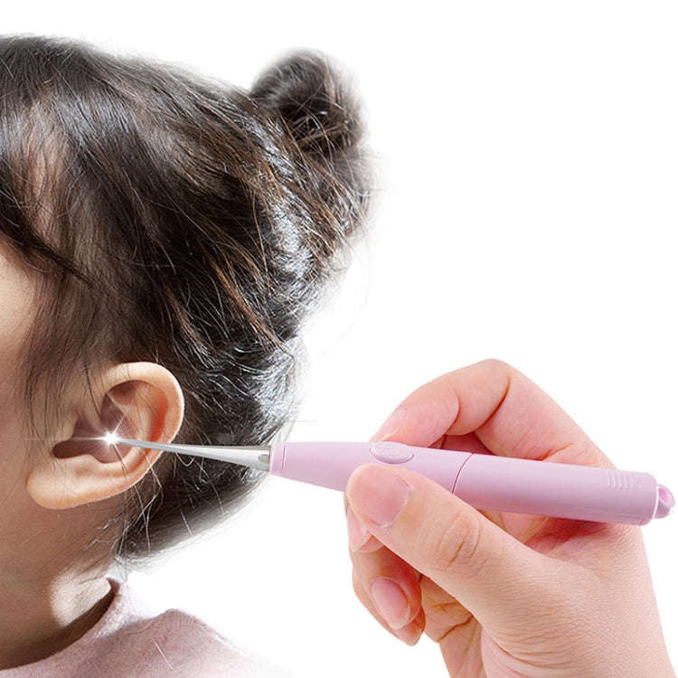 LED Light Ear Cleaning Scoop Children Ear Scoop Baby Ear Wax Pick Cleaner(Pink)