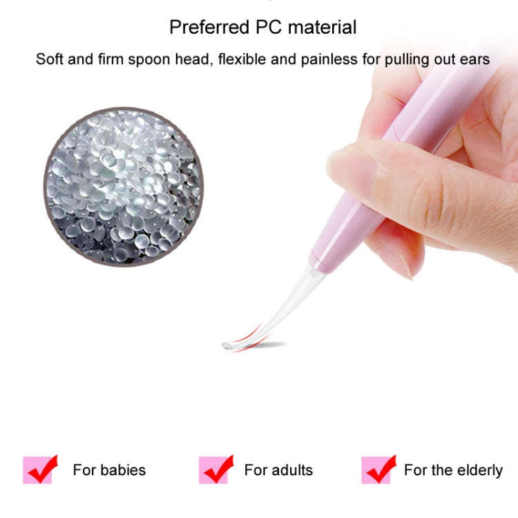 LED Light Ear Cleaning Scoop Children Ear Scoop Baby Ear Wax Pick Cleaner(Pink)
