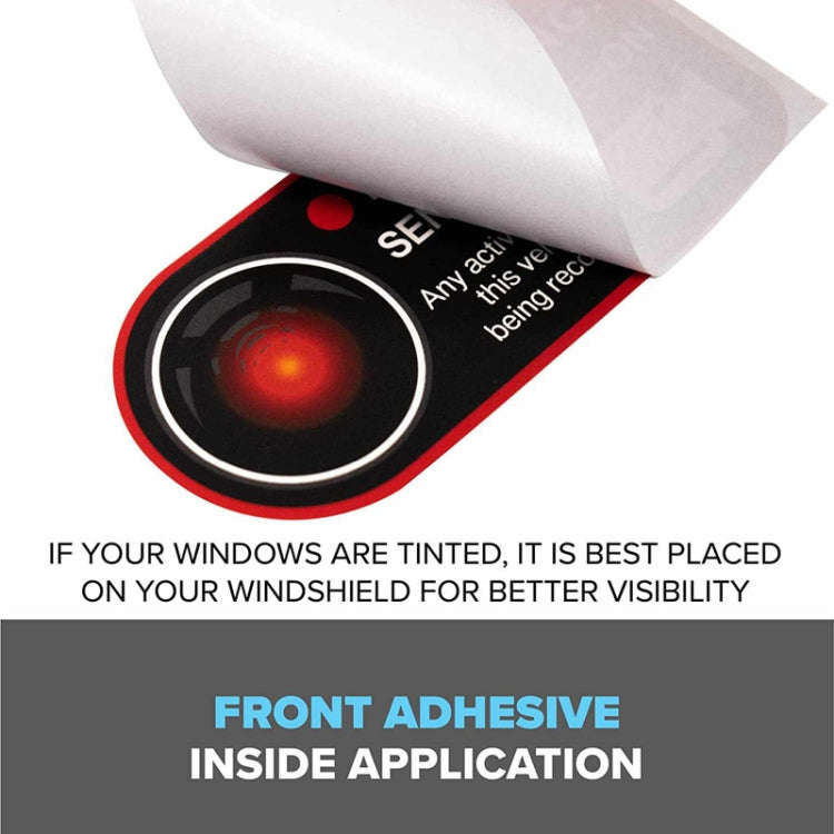 For Tesla Model 3/Y/S/X Sentry Mode Warning Sticker(English)