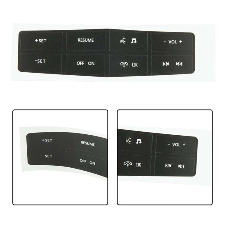 For Ford Mustang 2011-2012 Steering Wheel Control Button Repair Sticker