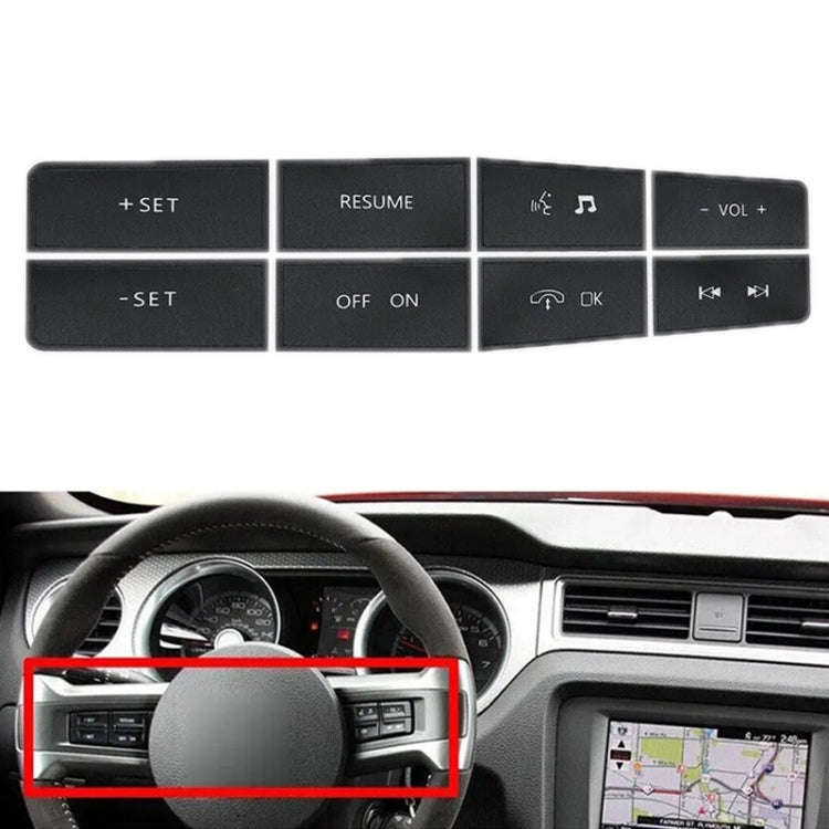 For Ford Mustang 2011-2012 Steering Wheel Control Button Repair Sticker