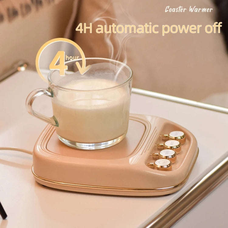 ICARER FAMILY IF-ND01 Smart Thermostatic Coaster Thermal Insulation Heating Base, CN Plug(Beige)