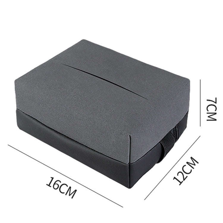 Auto Tissue Box Cover Car Center Console Armrest Box Tissue Holder(Gray)