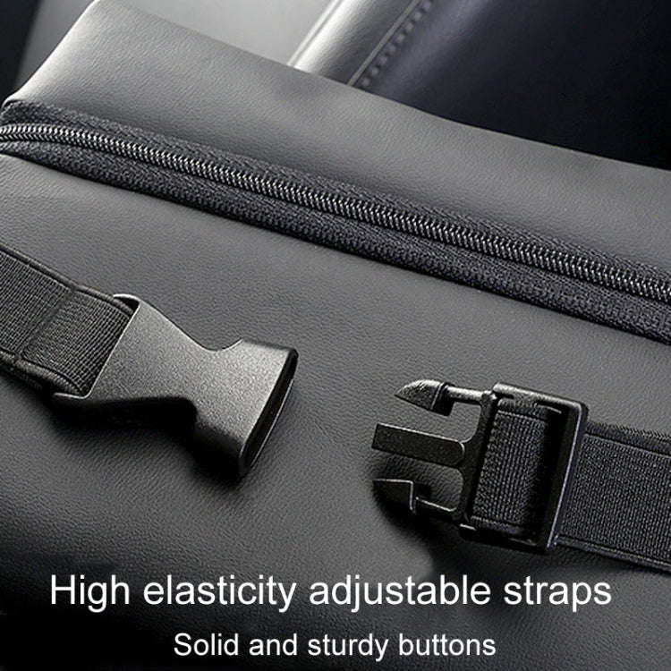 Auto Tissue Box Cover Car Center Console Armrest Box Tissue Holder(Brown)