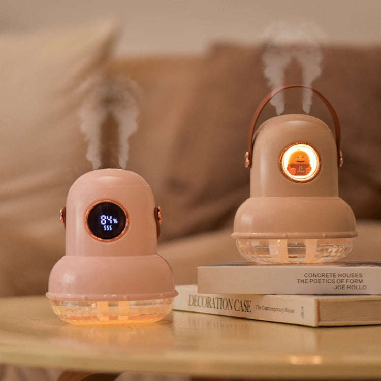 ICARER FAMILY IF-JS01 USB Charging Desktop Night Light Dual-spray Humidifier, Color: Green (Doll)