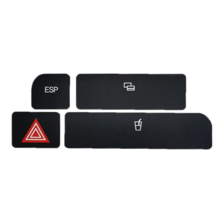 For Audi A4 Emergency/Double Flash Button Cup Holder Button Repair Sticker, Left-Hand Drive Only(...