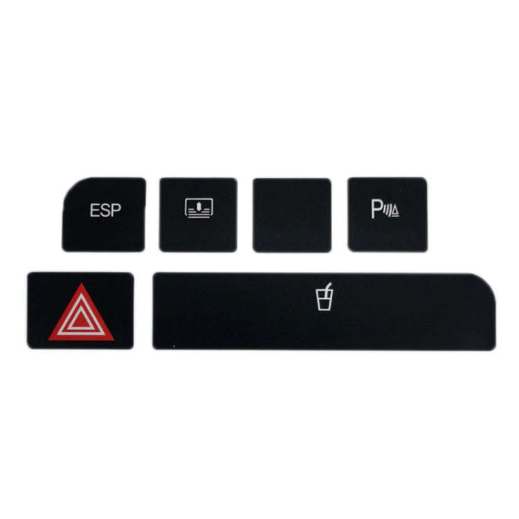 For Audi A4 Emergency/Double Flash Button Cup Holder Button Repair Sticker, Left-Hand Drive Only(...