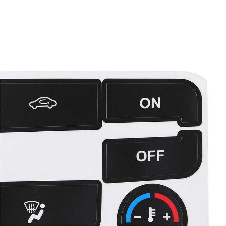 2pcs For Ford S-Max/MONDEO Car Air Conditioning Button Repair Sticker(Black)