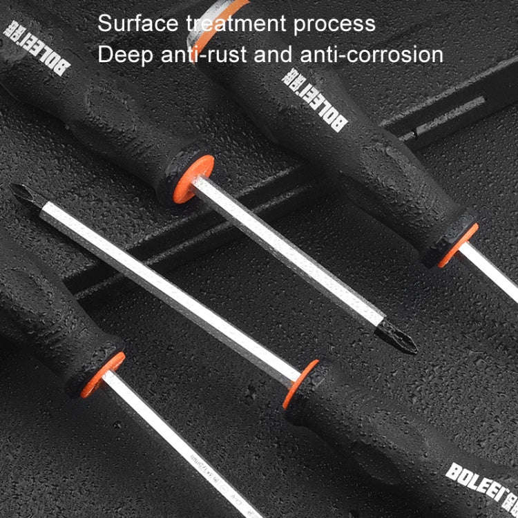BOLEEI 6.0x150mm Phillips Heart Piercing Knockable Screwdriver Convertible Tool