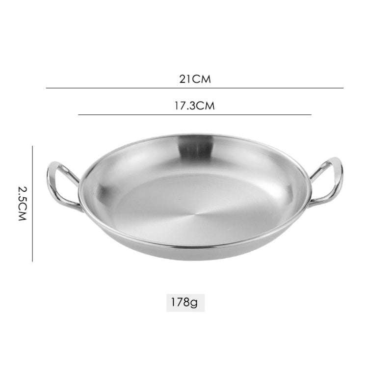 304 Stainless Steel With Double Ear Snack Tray Fried Chicken Chips Cold Dishes Candy Snacks Tray,...