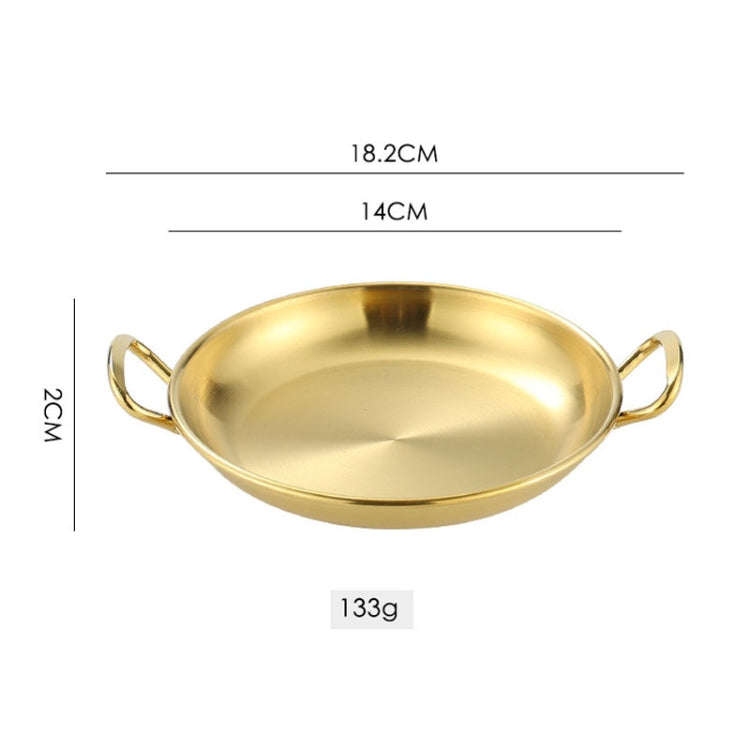 304 Stainless Steel With Double Ear Snack Tray Fried Chicken Chips Cold Dishes Candy Snacks Tray,...