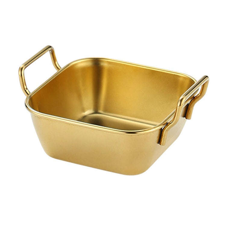 304 Stainless Steel With Double Ear Snack Tray Fried Chicken Chips Cold Dishes Candy Snacks Tray,...