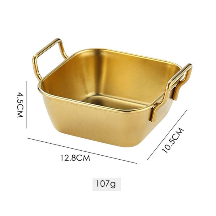 304 Stainless Steel With Double Ear Snack Tray Fried Chicken Chips Cold Dishes Candy Snacks Tray,...