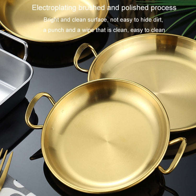 304 Stainless Steel With Double Ear Snack Tray Fried Chicken Chips Cold Dishes Candy Snacks Tray,...