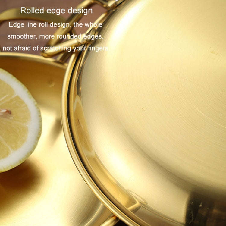 304 Stainless Steel With Double Ear Snack Tray Fried Chicken Chips Cold Dishes Candy Snacks Tray,...