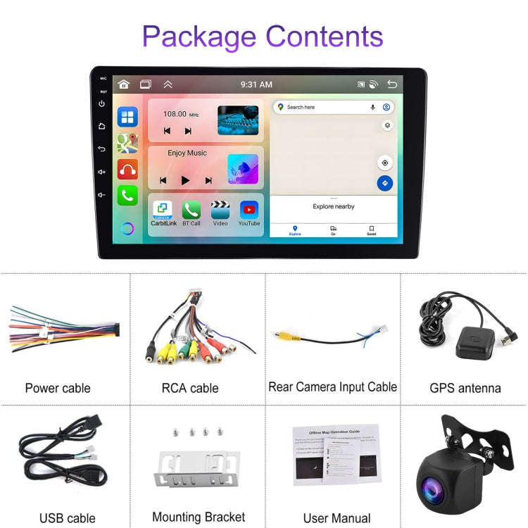 7 inch 6+128G Android Universal HD Large Screen Car Bluetooth Player Android GPS Navigation Integ...
