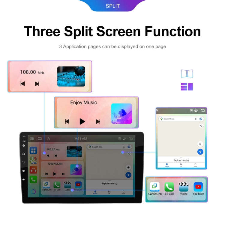 7 inch 6+128G Android Universal HD Large Screen Car Bluetooth Player Android GPS Navigation Integ...