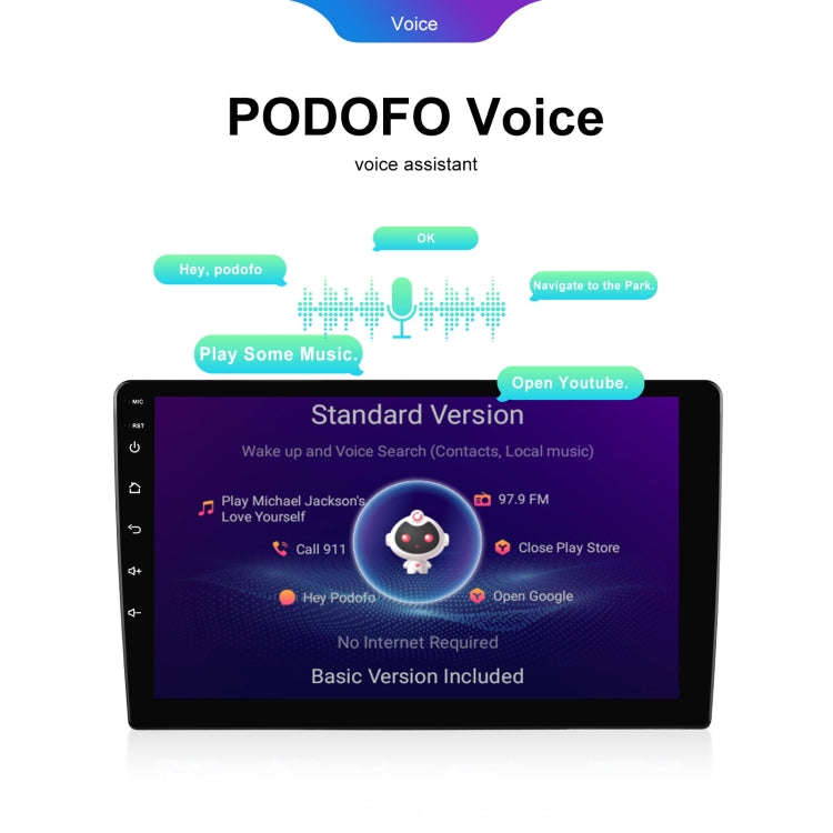 9 inch 6+128G Android Universal HD Large Screen Car Bluetooth Player Android GPS Navigation Integ...