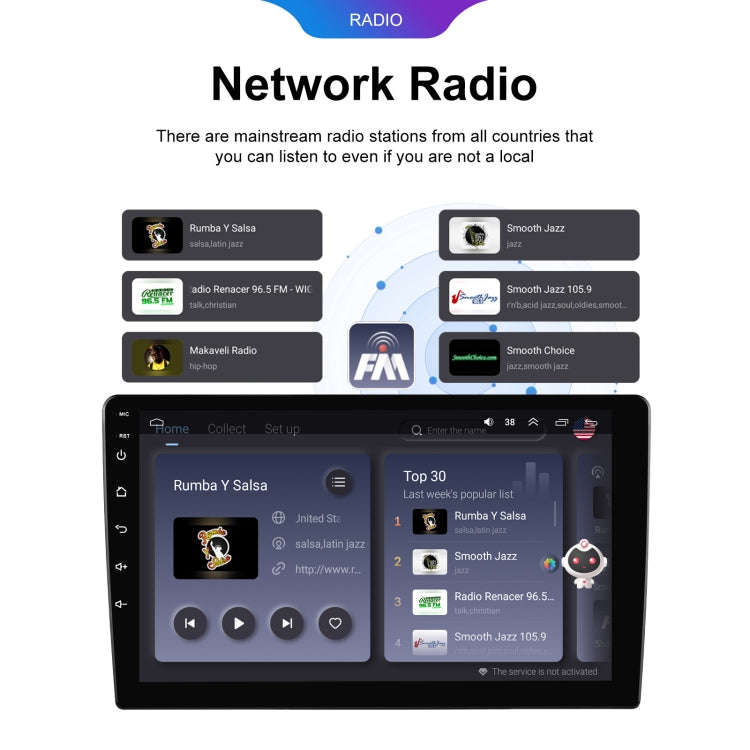 7 inch 6+128G Android Universal HD Large Screen Car Bluetooth Player Android GPS Navigation Integ...