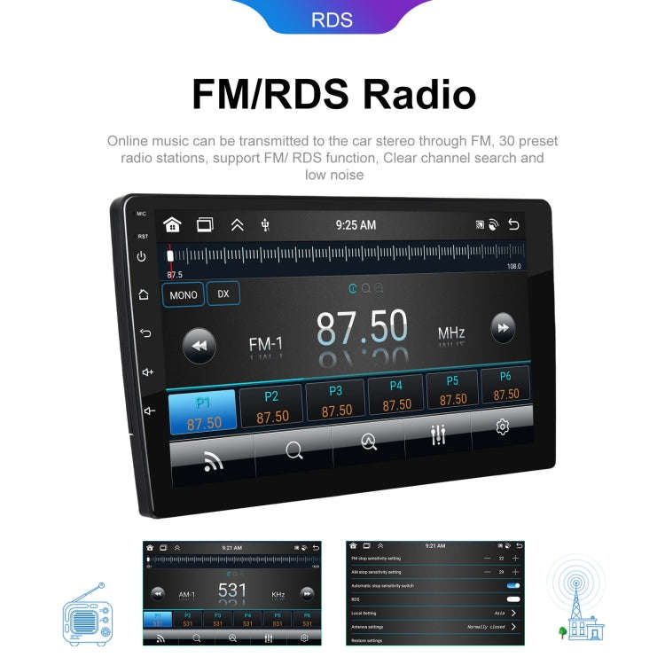9 inch 6+128G Android Universal HD Large Screen Car Bluetooth Player Android GPS Navigation Integ...