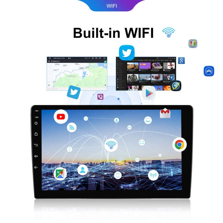 9 inch 6+128G Android Universal HD Large Screen Car Bluetooth Player Android GPS Navigation Integ...