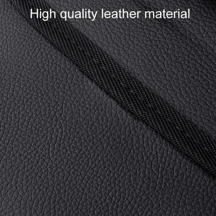 Car Folding Trash Can Multifunctional Seatback Hanging Storage Box(Black)