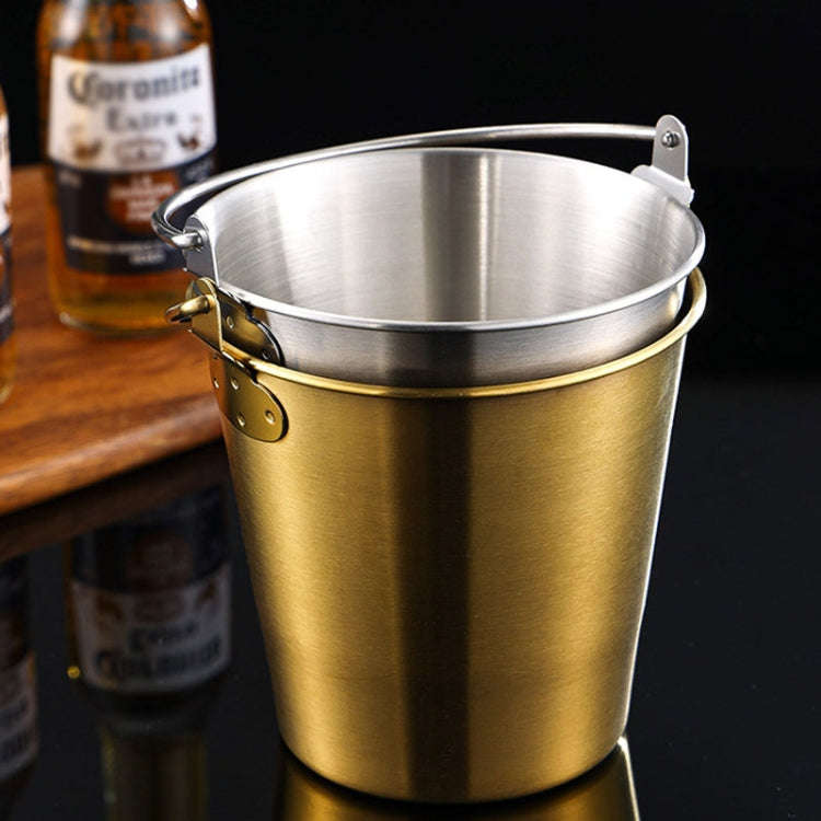700ml 304 Stainless Steel Handheld Ice Bucket Bar Beer Chill Bucket Chips Milk Tea Snacks Barrel(...